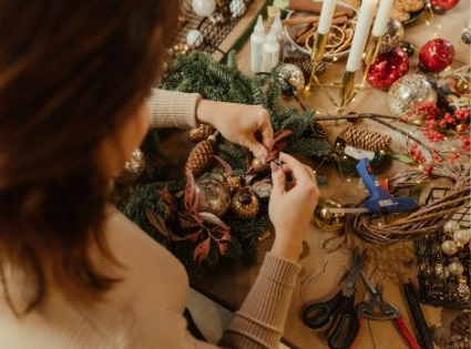Kingennie Christmas Wreath Making Workshop