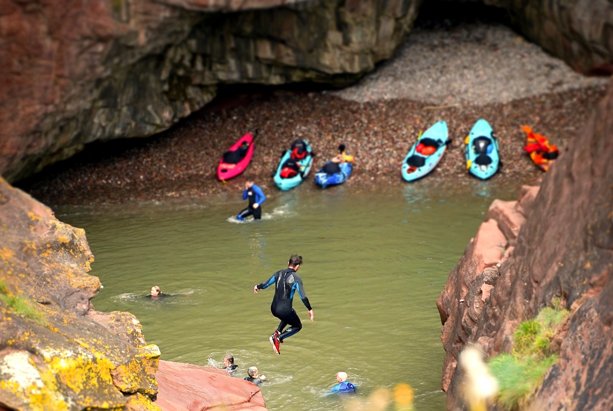 Arbroath Cliff Tours - kayaking, walking and swimming tours of the Arbroath cliffs