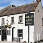 Exterior view of the Airlie Arms Hotel in Kirriemuir