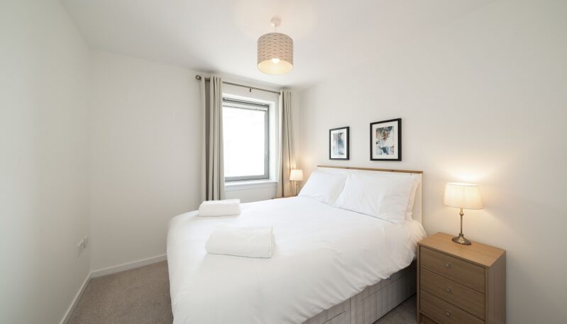 Double bedroom in At The Links self catering apartment in Carnoustie