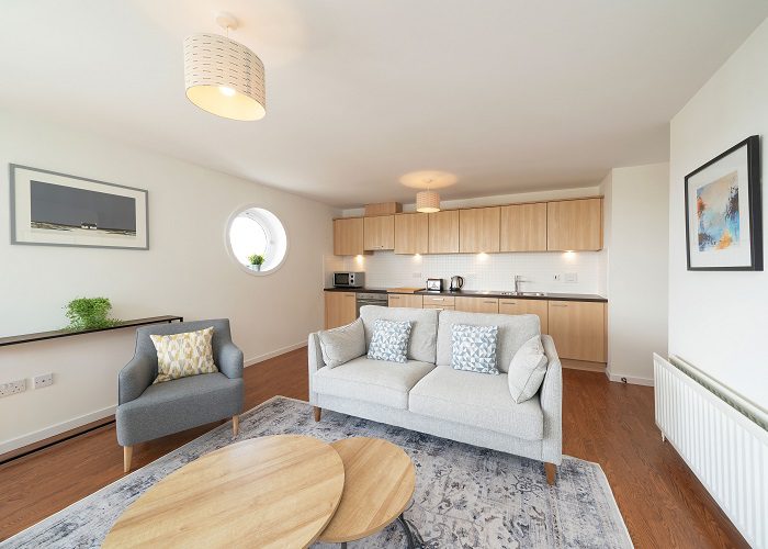 Living room at At The Links self catering accommodation in Carnoustie