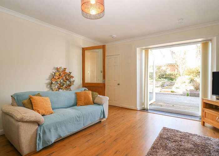 Living room at Blue Skies Cottage in Auchmithie