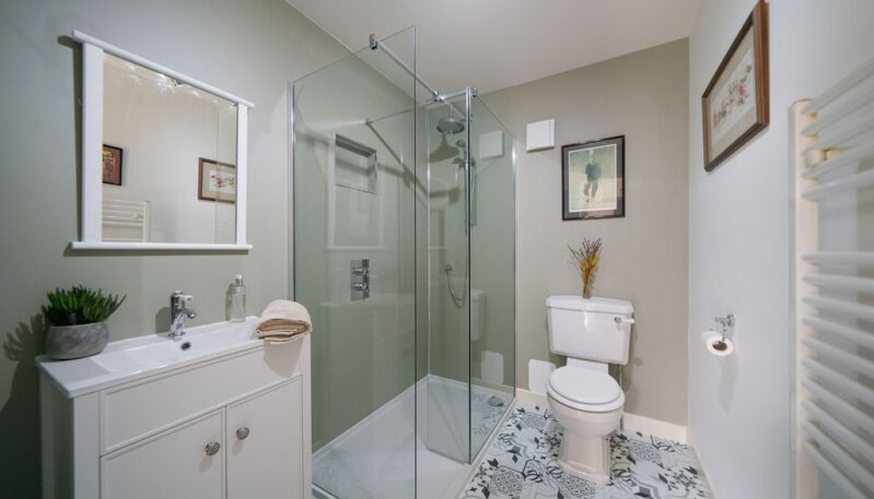 Shower room at Colmeallie Bothy in Glen Esk