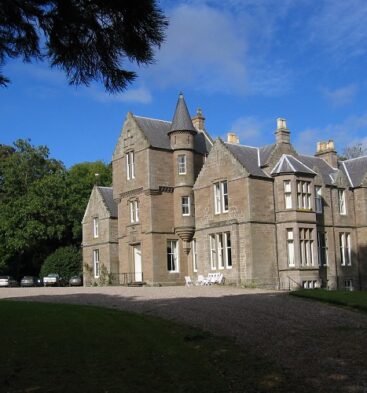 Exterior view of Kinblethmont House near Arbroath