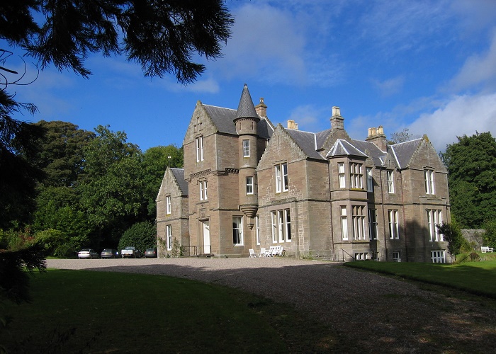 Exterior view of Kinblethmont House near Arbroath