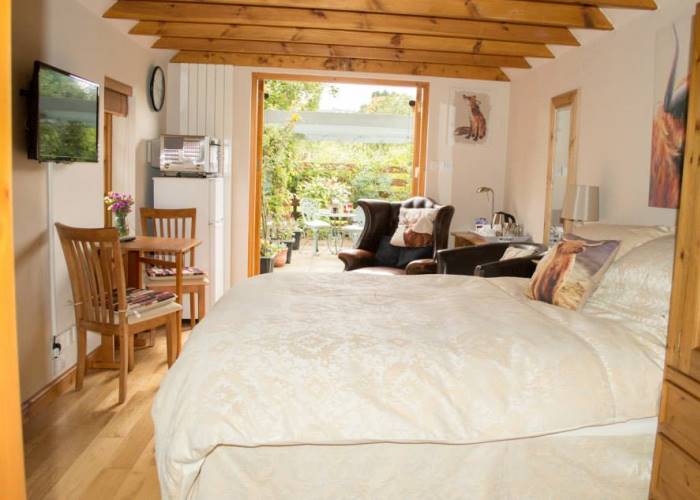 Bedroom at Kirkstyle Hideaway near Arbroath