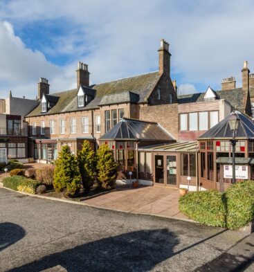 Exterior view of Links Hotel in Montrose