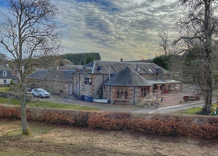 Exterior view of Lodge at Lochside near Kirriemuir