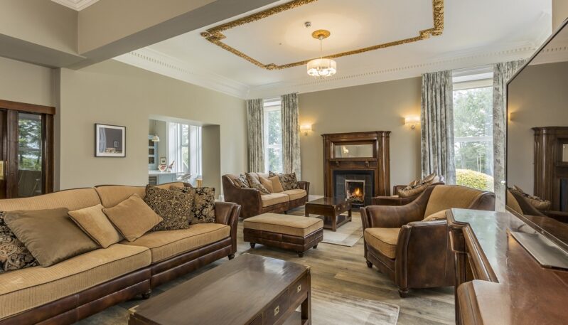 Lounge at Carlogie House in Carnoustie