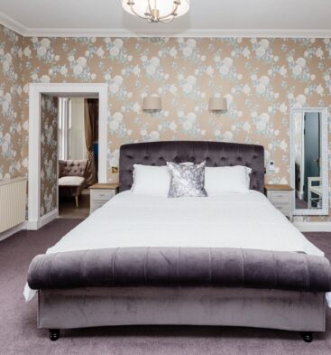 Bedroom at Lunan House Hotel near Arbroath