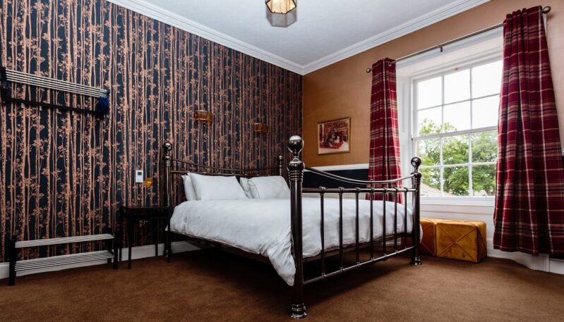 Bedroom at Lunan House Hotel near Arbroath