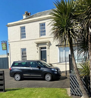 Exterior view of Maulesbank Guest House in Arbroath