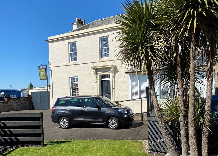 Exterior view of Maulesbank Guest House in Arbroath