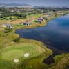 Aerial view of Piperdam Golf and Leisure Resort near Monifieth
