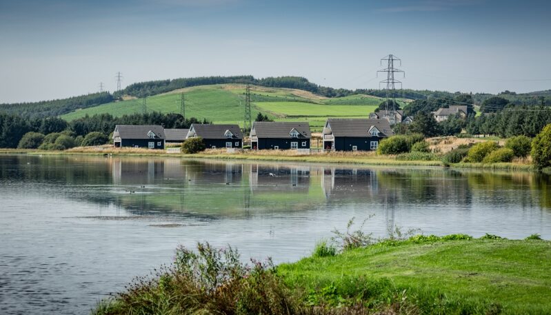 Self catering lodges at Piperdam Golf and Leisure Resort near Monifieth