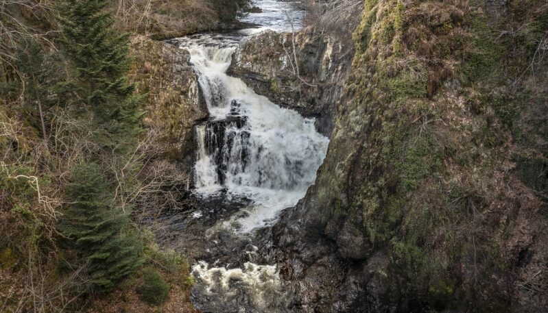 Reekie Linn waterfall, Glen Isla