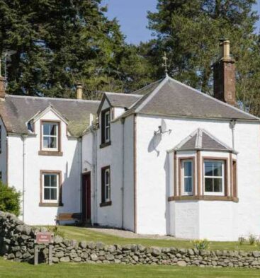 Exterior view of Rottal Farmhouse near Kirriemuir