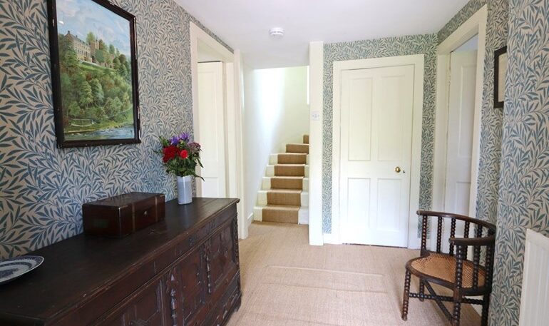 Entrance hallway at Square Cottage near Kirriemuir