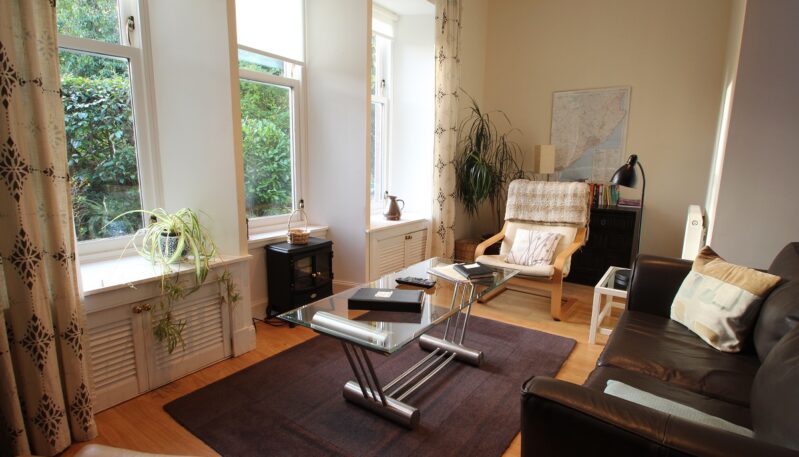 Living room at The Studio near Arbroath