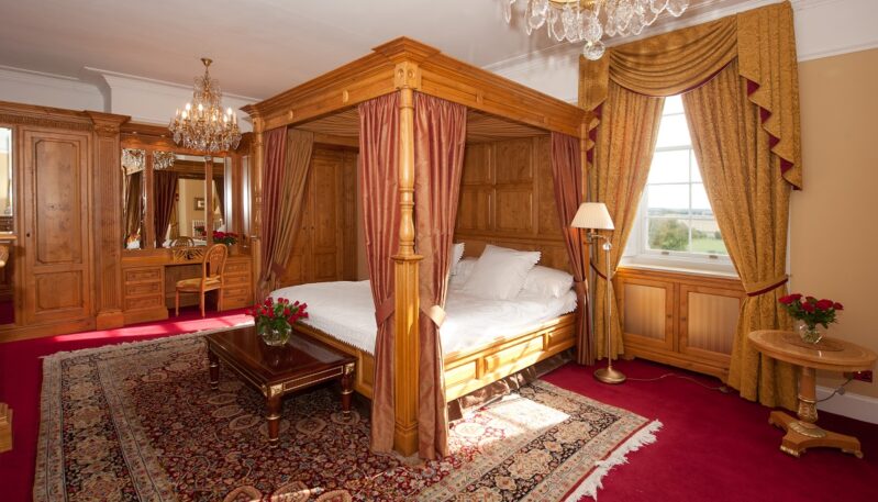 Bedroom at Turin Castle near Forfar
