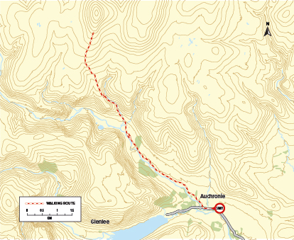 Walking Trail: Mount Keen and Queen’s Well Route Map