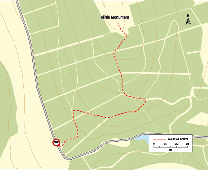 Walking Trail: Airlie Monument Route Map