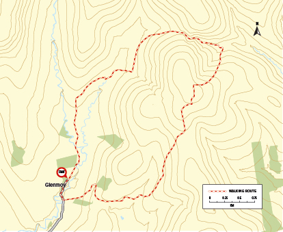 Walking Trail: Glen Moy Route Map