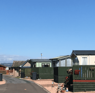 Caravans at South Links Holiday Park in Montrose