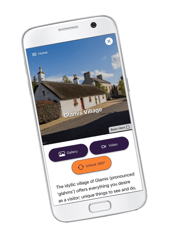 Visit Angus app on mobile phone
